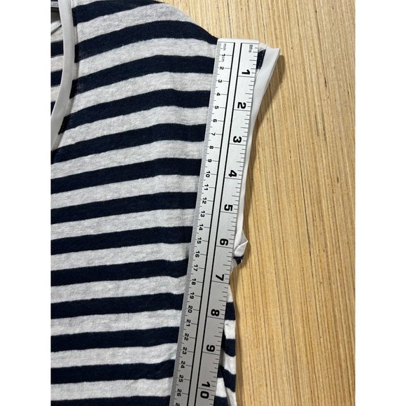 Tommy Hilfiger - Women's Blouse Stripe - Blue/White - Medium - Picture 6 of 12